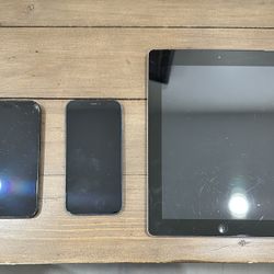 Two iPhones and One iPad For Sale 