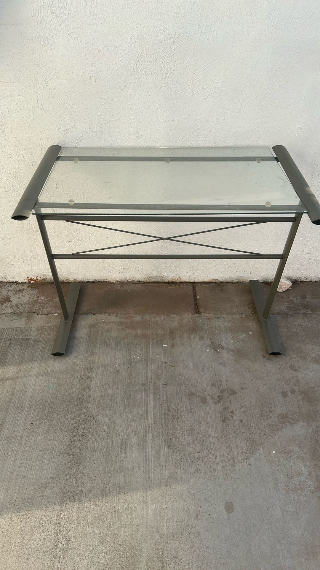 Glass Work Desk 3 Feet Long 