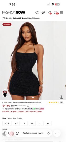 Black stud dress