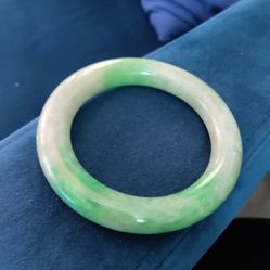 56mm Burmese Jade Bangle Bracelet 