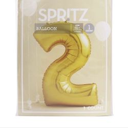 Large Number 2 Balloon