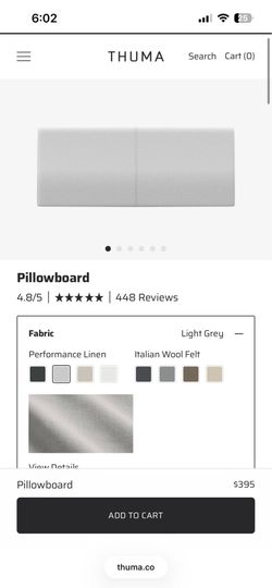 thuma pillowboard queen
