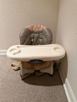 High chair and playpen