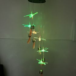 LED dragonfly wind chime, new: $