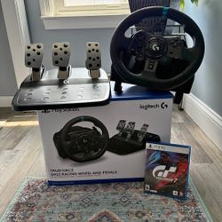 Logitech G923 Racing Wheel & Pedals Playstation optional Grand Turismo 7