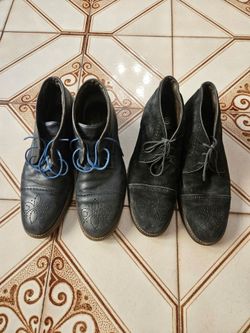 2 mens marc joseph leather Ankle boots..size 11