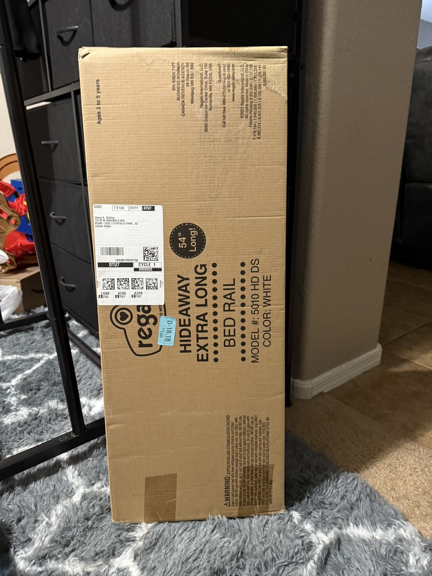 Hideaway Extra Long Bed Rail - NEW 