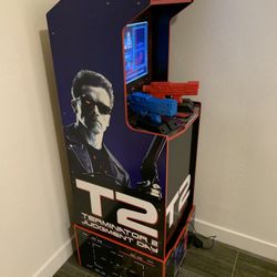 Arcade1UP - Terminator 2: Judgement Day-T2 Arcade Game with Light-up Marquee