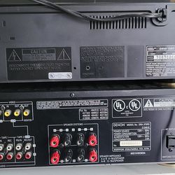 Denon Cassette  Deck Drv580 ,Stereo Receiver Dra 375