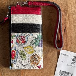 Brighton Touch Of Madrid Spain  Leather Card Holder -  NEW With Tags