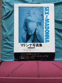 Sex by Madonna, rare limited Japanese edition + Erotica CD + hardcover book, special edition, used but in like-new condition.