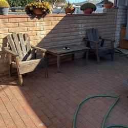 Outdoor Table With Two Chairs