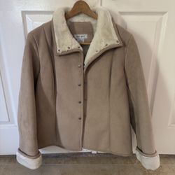 9 west Womens Suede Lined Jacket