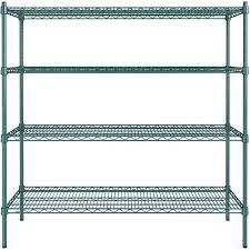 4 Tier Shelves Green Epoxy Metal $70