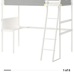 Ikea Twin Bunk Loft With Desk X2