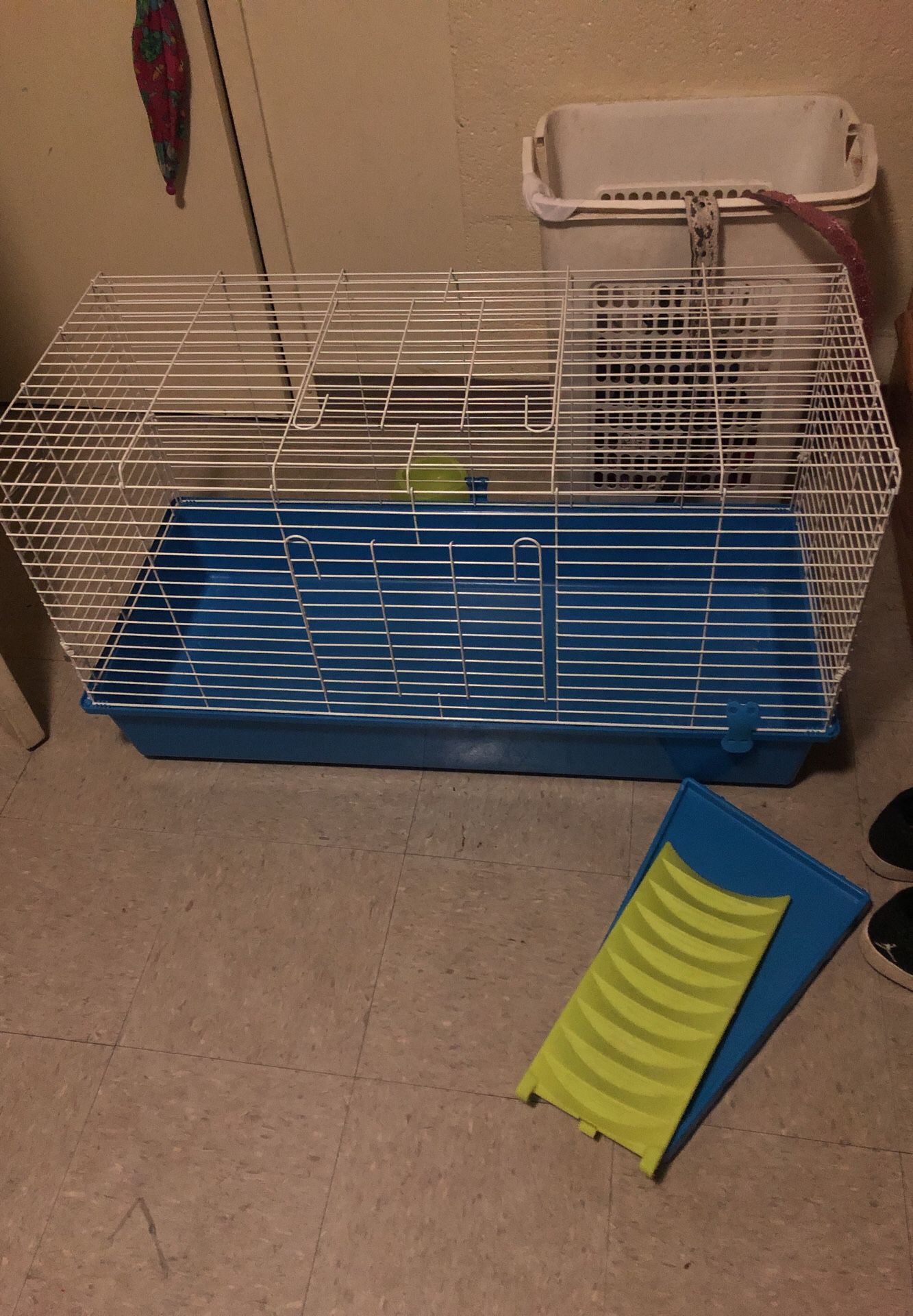 A rabbit cage
