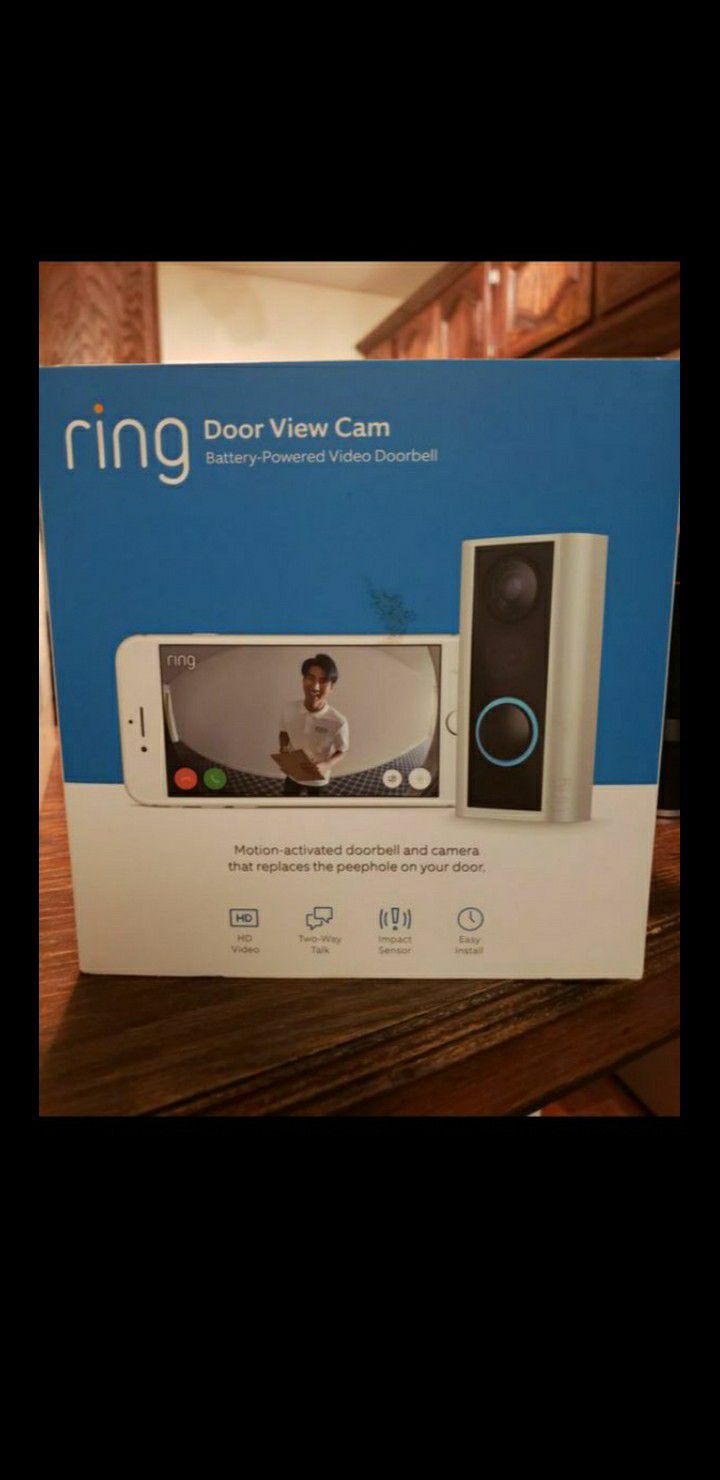 Ring 1080p HD Wireless Peephole Cam Door Bell