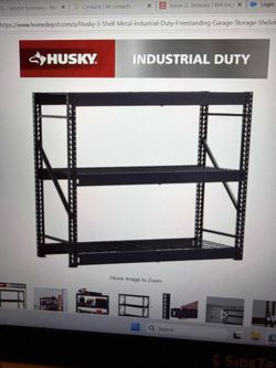 HUSKY - 3-Shelf Metal Industrial Freestanding Garage Storsge Shelving
