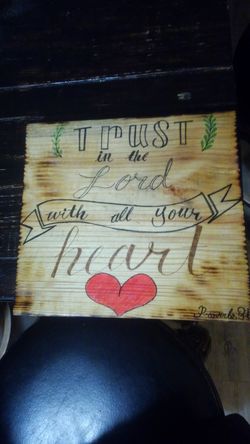 Wooden sign