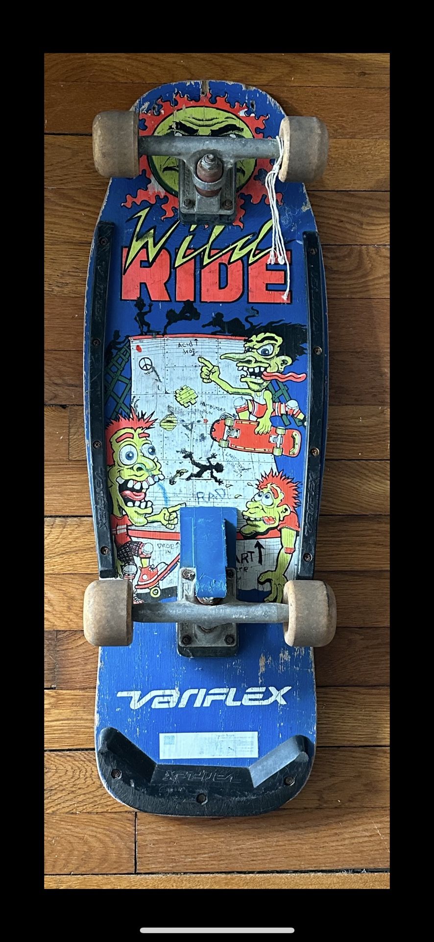 Variflex Complete Skateboard “Wild Ride” Rare Vintage 80s