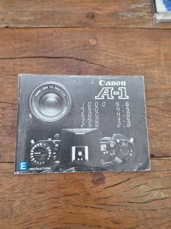 CANON A1 owners manual