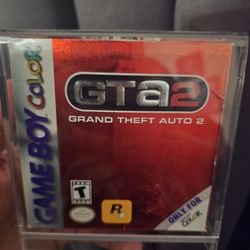 Gameboy color GTA 2 Cib game In Hard Acrylic Case