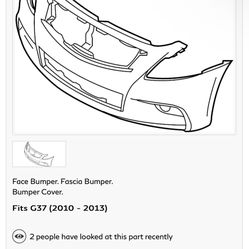 G37s Seda Front Bumper 