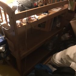 Light Maple Changing Table 
