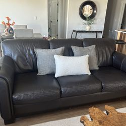 Leather Couch and Chair