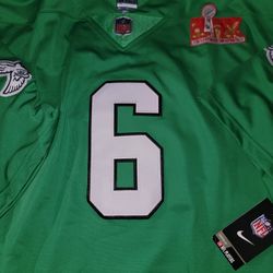 Devonta Smith Kelly Green Super Bowl LIX Jersey Philadelphia Eagles new with tags
