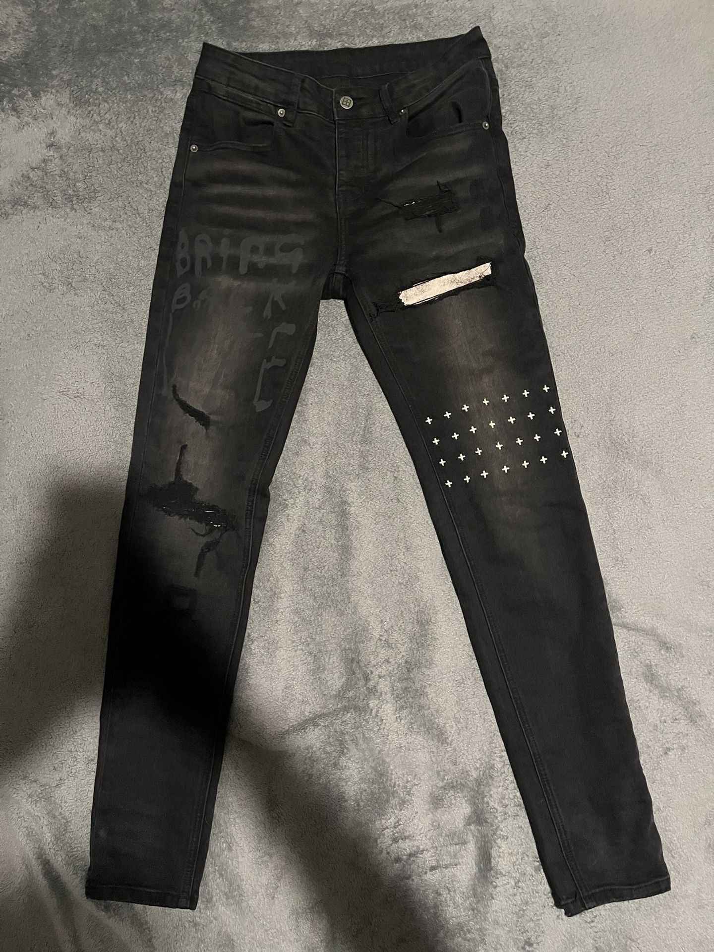 KSUBI VAN WRINKLE SKINNY JEANS SIZE 29