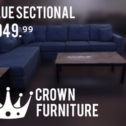 Blue Sectional