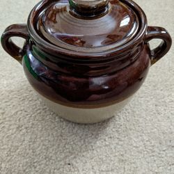 Vintage Small Crock/Jat with Lid