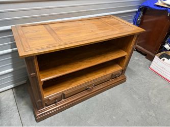 Wood entertainment center $5