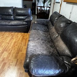 Leather Couch and Sofas