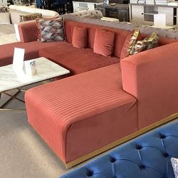 ORANGE VELVET BRAND NEW IN THE BOX