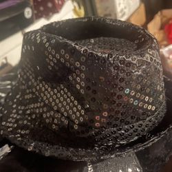 Halloween / New Year Hats Black And Silver 