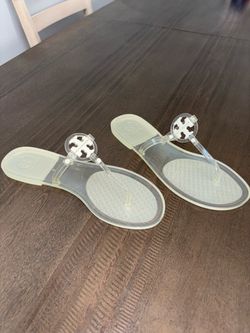 Tory Burch Clear Jelly Thong Sandals