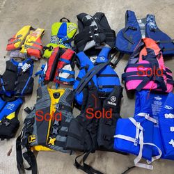 Life jackets $15