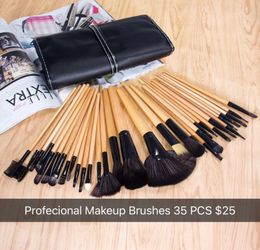 Profecional Makeup Brushes 35 PCS $25