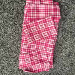Yards Of Pink Plaid Fabric