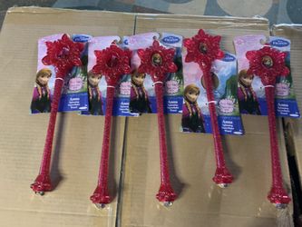 Snow flake wands from frozen Disney movie