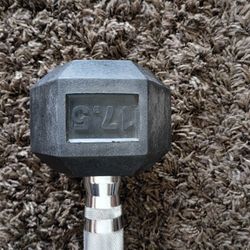 Dumbell Rogue 17.5 lbs single. Hexagon $15