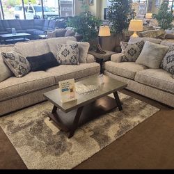 Mercado Pewter Living Room Set (Couch Sofa Loveseat Sectional Options 