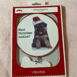 Holiday Time Ornament/German Shepherd Puppy