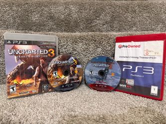 “Uncharted 2 & 3” Sony PlayStation 3 PS3 Video Game Bundle