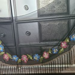 Lady's Cover Up See Through Black Skirt in good condition. Size Free. 