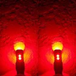 2 Red LED Bulbs Size 194 921 168 T10 Cree BRIGHT 