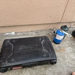 Coleman Camper Stove And Small Tanks