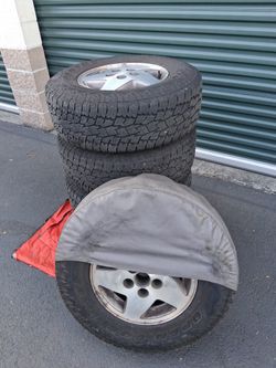 Set of FIVE (5) Toyo "AT" Tires: LT235/R75/15